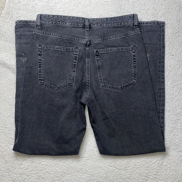 H & M Vintage fit, high waisted & Denim Sparkly Stars Size 28 - Picture 6 of 9